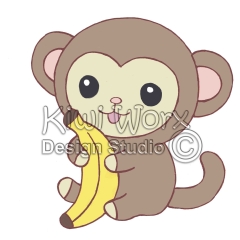 Marcus the Monkey with a banana